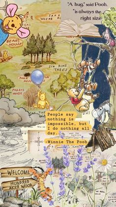 Check out dawnpatrolkat's Shuffles #winniethepooh Winnie The Pooh Art, College Wallpaper, Pooh Winnie, Wallpaper Vibes, Disney Pooh, Cute Winnie The Pooh