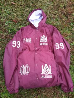 Excellent quality lined coaches jacket with pockets and snap closure. These can be done with hood or without hood. Jackets are fully customizable for men or women. Jackets are done in plain or glitter vinyl. Please see pics for color options available with or without hood. We can do initials, name, grad year, alumni, school mascot etc. Just about any school team whether middle school, high school or college can be done. We also do sorority or fraternity!! The sky is definitely the limit!! These College Fall Windbreaker With Letter Print, Fall College Windbreaker With Letter Print, College Winter Fan Apparel Outerwear, Winter College Fan Apparel Outerwear, Outdoor Hooded Windbreaker With Letter Print, Hooded Windbreaker With Letter Print For Outdoor, Hooded Letter Print College Outerwear, Varsity Hooded Windbreaker For Streetwear, Hooded Letter Print Outerwear For College