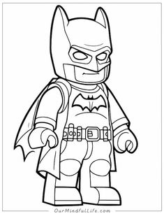 the lego batman coloring pages for kids