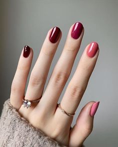 Nails Kurz, Ongles Beiges, Mauve Nails, Unghie Sfumate, Minimal Nails Art, September Nails, Fall Manicure, Cute Gel Nails, Nails Gel