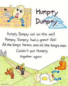 an image of humpty dumppy on the wall and other things to say