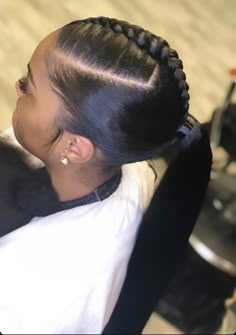 Part Ponytail Hairstyles For Black Women, Braided Ponytail With Braiding Hair, Bun Updo Hairstyles For Black Women, Cornrow Ponytail Hairstyles Black Women, Top Bun Hairstyles For Black Women, Low Ponytail Hairstyles For Black Women, Black Women Ponytail Hairstyles, Black Hair Bun Styles, Ponytail Hairstyle Ideas