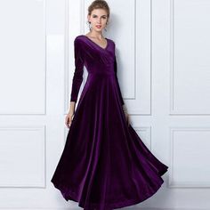 Winter Dress Women Casual Vintage Velvet Dress Long Sleeve 3xl Elegant Sexy Long Party Dress Ukraine Purple Long Dresses, Gold Velvet Dress, Vintage Velvet Dress, Long Sleeve Ball Gowns, Long Dresses Elegant, Velvet Dress Long, Long Sleeve Velvet Dress, Velvet Maxi Dress, Dress Women Elegant