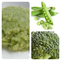 broccoli, peas and other foods are shown