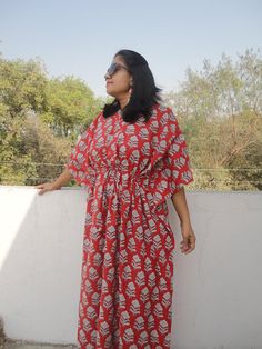 Cotton kimono robe, bridesmaid dress, bridesmaid robes, Indian cotton robe, handblock print dress , Indian Kaftan, Kaftan Tunic, Beach Kaftan, Indian Tunic, Hospital Gown, Long Kaftan, Indian Block Print, Cotton Kimono, Dress Bridesmaid