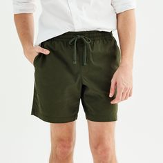 These classy and cozy Men's Sonoma Goods For Life 7-in. Everyday Pull-On Shorts are ready for a day in or night out alike. Click on this MEN'S GUIDE to find the perfect fit and more! These classy and cozy Men's Sonoma Goods For Life 7-in. Everyday Pull-On Shorts are ready for a day in or night out alike. Click on this MEN'S GUIDE to find the perfect fit and more! FEATURES No fly Elastic drawstring waistband 2 back pockets 2 side pockets Pull-on stylingRESPONSIBLE Supports more sustainable cotton Relaxed Fit Green Cotton Swim Trunks, Green Relaxed Fit Cotton Swim Trunks, Green Cotton Relaxed Fit Swim Trunks, Green Cotton Swim Trunks With Relaxed Fit, Casual Cotton Swim Trunks With Pockets, Modern Family, Bottom Clothes, Drawstring Waistband, Life Size