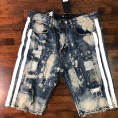 Sz 34 Denim Jean Shorts Side Stripe Psd Boxers, Denim Jean Shorts, Side Stripe, Denim Jean, Mens Shorts, Jean Shorts, Denim Jeans, Siding, Man Shop