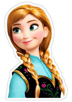 an image of a frozen princess with braids