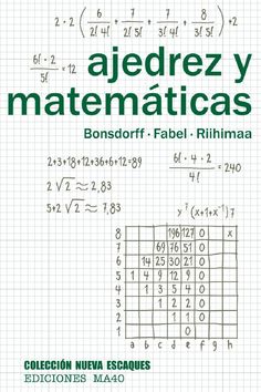 a book cover with an image of a grid and numbers on the page, in spanish