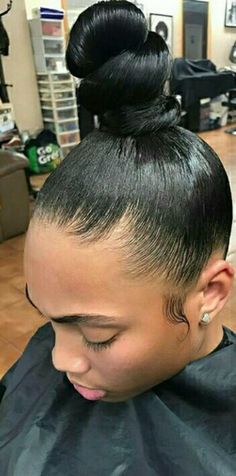 hairstyles hairdos Sleek Updo Hairstyles, 30s Hairstyles, Updo Hairstyles For Black Women, Black Prom Hairstyles, Easy Homecoming Hairstyles, Girls Updo, Girl Prom, Prom Hair Updo, Sleek Updo