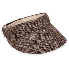 Classic multi tone tweed sun visor for women. Strap and bamboo ring accent. 3.5" bill. Sun'N'Sand pin accent. Elasticized inner comfort band. Velcro® closure. UPF 50+ sun protection. One size. Visor Cap, Timeless Classic Style, Visor Hats, Sun Visor, Good Old, Timeless Classic, Upf 50, Sun Protection, Latest Fashion Trends