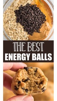 the best energy balls recipe with chocolate chips and oats