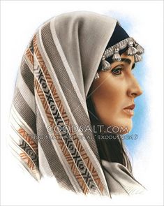 The side of a biblical woman's face. Ancient Hebrew Clothing, Hebrew Woman