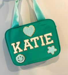 Personalized Lunch Box custom Patch Nylon Bag Kids Lunch Bag colorful Letter Patch Lunch Tote Patch Bag for Kids Back to School - Etsy Customizable Green Travel Bags, Fun Green Back-to-school Bag, Trendy Rectangular School Lunch Bag, Green Fun Bag For Back To School, Fun Green Bag For Back To School, Fun School Bags With Zipper Pouch, Fun Rectangular School Bag, Cute Rectangular Lunch Box For Everyday Use, Cute School Tote Lunch Bag