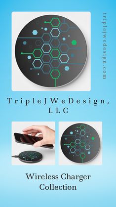 an advertisement for a wireless charger collection