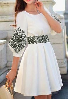 Fancy Short Dresses, Stylish Short Dresses, Cute Dress Outfits, Trendy Dress Outfits, Sleeves Designs For Dresses, Stylish Dresses For Girls, Fashion Attire, Designs For Dresses