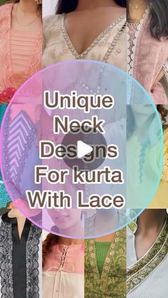 Nack Design For Kurti Neckline, Dupatta Kurti Design, Unique Design For Kurti, Neck Designs For Net Dress, Neck Designs With Laces For Suits, Suits With Lace Designs, Sleeves Design For Kurta, Trendy Kurti Designs 2024, Neck Design Of Kurti