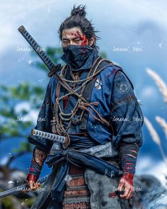 Like the new style? Or prefer realism? #samurai #SamuraiMovie #videogames Samurai Photography, Samurai Cosplay, Samurai Tattoo Design, Cheetah Cubs, Bloodborne Art