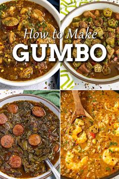 how to make gumbo soup with sausages, potatoes and other foods in it