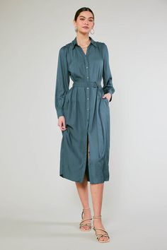 Belted Buttondown Shirt Dress Classic Shirt Dress, Ring Belt, Button Down Shirt Dress, Print Trends, Sweater Sale, Trending Dresses, Sweater Blouse, D Ring, Long Sweaters