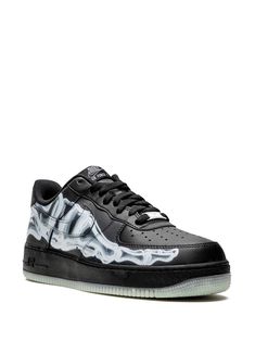 Nike Air Force 1 Skeleton low-top Sneakers - Farfetch Nike Tenis, Black Air Force 1, Yeezy 750, Limited Edition Sneakers, Balenciaga Track, Nike Air Force 1 Low, Brown Sneakers, Air Force 1 Low, Sneakers Blue