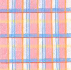 a drawing of a plaid pattern in pastel colors