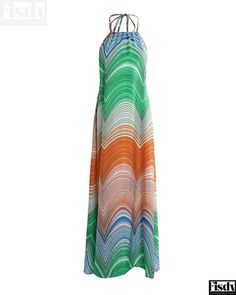 Halter Maxi Dress with Sleeveless Color Block Design Halter Maxi Dress, Halter Maxi, Halter Maxi Dresses, Block Design, Color Block, Maxi Dress, Lingerie, Color, Design