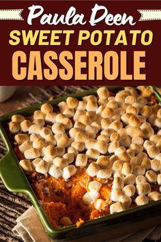 this sweet potato casserole is loaded with marshmallows