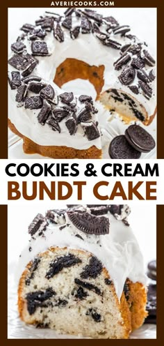 Cookies and Cream Bundt Cake, desserts to impress, sweet treats Oreo Cookie Bundt Cake Recipe, Best Cake Auction Cakes, Cookies N Cream Bundt Cake, Easy Cake Auction Cakes, Cookies And Cream Bundt Cake Recipe, Oreo Bundt Cake Recipe, Cake Auction Cakes, Cookies And Cream Bundt Cake, Bundt Cake Ideas