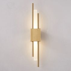 a wall light that is on the side of a wall