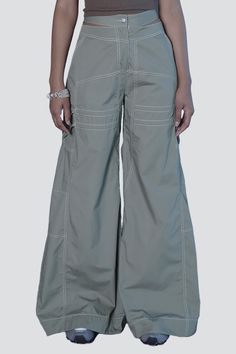 Sage Rider Pant from Jane Wade. Detached waistband pants with stirrup details at the thigh. Double-needle contrast topstitching. - 100% Cotton - Made in USA Contrast Topstitching, Waistband Pants, Made In Usa, Pants, Trousers