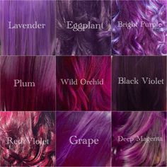 Violet Hair Colors, Hair Color Plum, Super Hair, Hair Color Highlights, Trendy Hair Color, Hair Color Blue, Pastel Hair