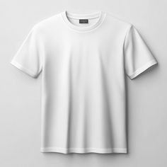 Classic Short Sleeve Tops With Branding, Basic Crew Neck Shirt With Sublimation Print, Basic Short Sleeve Shirt With Sublimation Print, Basic White Tops With Sublimation Print, Plain White Tshirt Front And Back, Plain White T Shirt Template, Plain White Simple T-shirt, Simple White Plain T-shirt, Free Mockup Tshirt Blank T Shirts