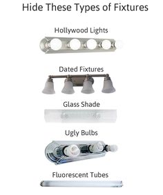 the different types of fixtures are shown in this diagram