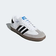 adidas Samba OG Shoes - White | B75806 | adidas US Shoes For Guys, Samba Og Shoes, Looks Adidas, Jean Beige, Samba Shoes, Adidas Samba Og, Platform Converse, Baskets Adidas, Adidas Sneaker