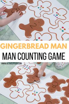 the gingerbread man game is an easy and fun activity for kids to play with