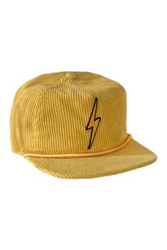 BOLT VINTAGE CORDUROY TRUCKER HAT - Aviator Nation Retro Corduroy Hat For Streetwear, Retro Corduroy 5-panel Hat, Vintage Corduroy Hat For Streetwear, Retro Corduroy Flat Bill Hat, Vintage Corduroy Snapback Hat With Curved Brim, Retro Corduroy Snapback Baseball Cap, Retro Corduroy Snapback Hat, Vintage Adjustable Corduroy Trucker Hat, Vintage Corduroy Trucker Cap