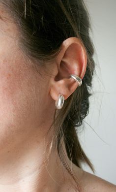 Silver Cuff Earrings, Etsy Silver Earrings, Conch Cuff Piercing, Bold Silver Jewelry, Cool Silver Earrings, Silver Conch Piercing, Silver Earscape, Silver Jewelry Chunky, Chunky Silver Jewelry