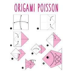 how to make origami posson fish step by step instructions for kids and adults