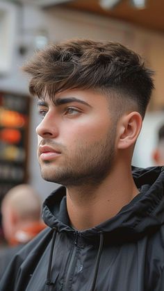 Mid-Fade Mastery: 22 Haircuts to Elevate Your Look Student Haircut Men, Mid Fade Haircut Men 2024, French Crop Top Haircut Men, Midfade Hairstyle Men, French Crop Mid Fade, Low Taper Fade Haircut Straight Hair, Fade With Long Hair On Top, Broccoli Haircut, Sophisticated Haircut