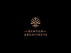 the logo for banyann architectures, which is located in an area that has been