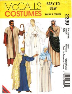 the sewing pattern for misses costumes is shown