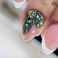 Nail Noel, Winter Nail Art Designs, Christmas Nails Diy, Cute Christmas Nails