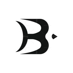 the letter b is made up of black and white letters, which appear to be shaped like