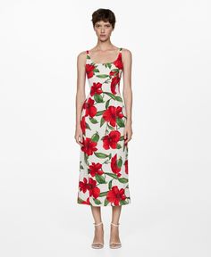 out of stock Cocktail Dress Patterns, Flower Gown, Mango Dress, Shift Dresses, Floral Dresses Long, Womens Floral Dress, Midi Cocktail Dress, Green Midi Dress, Animal Print Dresses