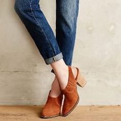 Anthropologie By 'Schular & Sons' * Nwb * Re: $130 32784613 * Sz 6 * Brown (Brun) Helga Slingback Booties Uber Chic, Versatile & Comfy 'Schular & Sons' Combines Menswear Details, Durable Leather, Classic Hardware & Timeless Silhouettes To Give Their Shoes An Heirloom, Handmade Feel * Stated To Fit True Leather Upper & Insole * Man-Made Sole - 4" Stacked Heel Rich Hue * Some Buyers Stated They Felt This Style Ran Just A Tad Large Only Like For A Price Drop Timeless Silhouettes, Menswear Details, Price Drop, Stacked Heel, Brown Color, Bootie Boots, Anthropologie, Leather Upper, Ankle Boots