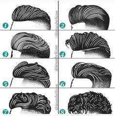 Hairstyles For Men Undercut, Men Undercut, Drawing Fashion, Hairstyles Men, Popular Haircuts