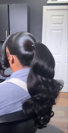 Swoop Ponytail, Body Wave Ponytail, Protective Hairstyles Braids, Slick Hairstyles, Hair Ponytail Styles