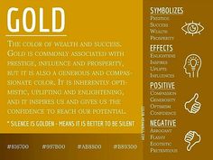 a gold brochure with information about its benefits