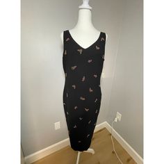 Vintage Evan Picone Beaded Dress Nwt Size 12 Approximate Measurements: Pit To Pit 20" Across Laying Flat, Waist 17, Length 42" Dresses Vintage, Beaded Dress, Vintage Dresses, Size 12, Black Pink, Women Shopping, Dresses, Pink, Black